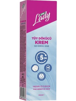 Derby Lady Hassas Ciltler İçin Tüy Dökücü Krem 100 ml Hızlı Etkili 5 Dakikada Pürüzsüzlük Sağlar