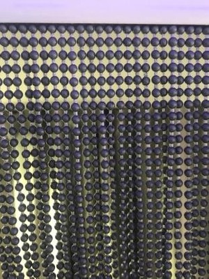 Su Perisi Perde Kapı Boncuk Zincir Perde Antrasit Gri Sıfır Aralık