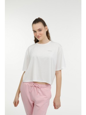 Lumberjack Wl Cındy 11CK930 3fx Ekru Kadın Kısa Kol T-Shirt