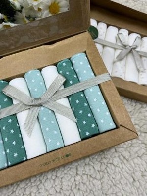 Caramell 20x20 cm 7'li Ağız Silme Mendili %100 Pamuklu Bebeğiniz İçin Güvenli Kullanım