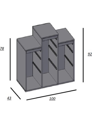 Oyuncak Dolabı Şampiyon-1 (Mdf)