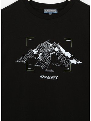 Discovery Expedition Baskılı Siyah Erkek Çocuk T-Shirt TEN BOY