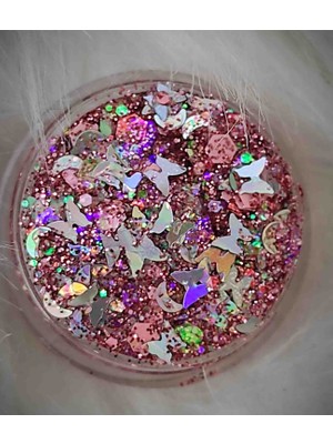 Hb Tasarım Glitter Simli Kelebekli Far - Yüz ve Vücut Simi