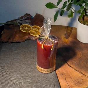 Lara Karma Kütük Model Kokusuz Mum