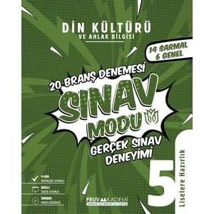 Pruva Akademi 5. Sınıf Din Kültürü Sınav Modu Deneme Sınavı 2023
