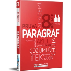 Pruva Akademi 8. Sınıf 2023 LGS Paragraf Akıllı Soru Bankası