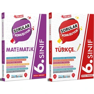 Pruva Akademi 6. Sınıf Matematik - Türkçe Sorular Konuşuyor Seti 2023 2 Kitap