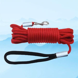 Çelik Presli 11 Metre Köpek Bahçe Bağlama Gezdirme Kayışı Sevk Kayışı Kırmızı