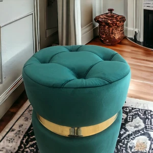 Yaren Home Desing Puf Lüx Silinebilir Kumaşlı Kapitoneli