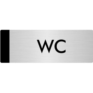 Özarslan Dizayn Metal Yönlendirme Levhası Departman Kapı İsimliği Wc 7 x 20 cm Gümüş