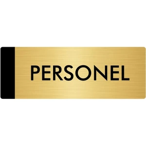 Özarslan Dizayn Metal Yönlendirme Levhası Departman Kapı İsimliği Personel 7 x 20 cm Altın