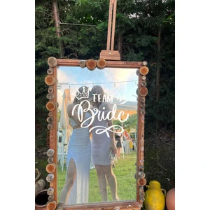 Bride To Be Yazısı Ayna Cam Sticker Team Bride Sticker  Aksesuar Iz Bırakmaz Kolay Yapışır