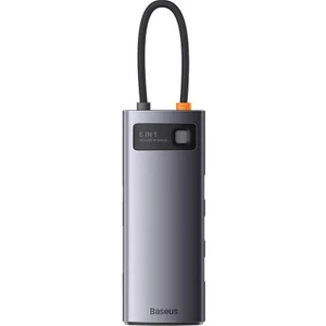 Metal Gleam Serisi 6'sı 1 Arada Hub, Usb-C - 3x USB 3.0 + Usb-C Pd + Microsd/sd