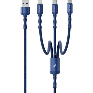 Nautica C300 3 In 1 12W Hızlı Şarj Kablosu 1.2m Navy