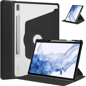 Samsung Galaxy Tab S8 Plus SM-X800 Kılıf Termik Kalem Bölmeli Dönebilen Standlı Kılıf