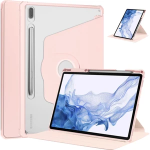 Samsung Galaxy Tab S7 Fe Lte T737 T736 T733 T730 Kılıf Termik Kalem Bölmeli Dönebilen Standlı Kılıf