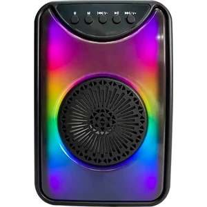 Dvıp Q11 Taşınabilir Bluetooth 5.2 Hoparlör Fm Radio, Usb, Tf Sd, Rgb Light Show Siyah
