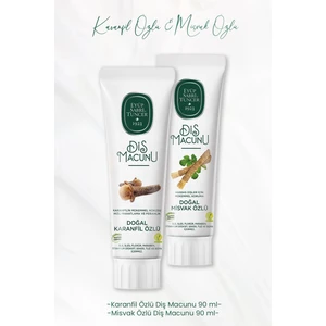 Eyüp Sabri Tuncer Diş Macunu Karanfil Özlü 90 ml ve Misvak Özlü 90 ml