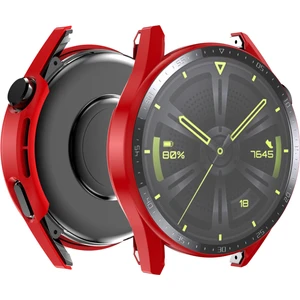 Huawei Izle Gt 3 46MM Sert Pc Akıllı Izleme Kılıfı+Hd Temperli Cam Dial Plaka Tasarım Ekran Koruyucusu (Yurt Dışından)