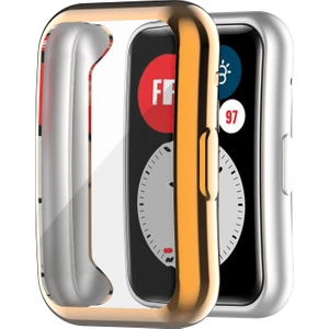 Elektrokürleştirilmiş Tpu Kapak Huawei Watch Fit Tia B09 Için Çok Yönlü Koruyucu Kasa (Yurt Dışından)