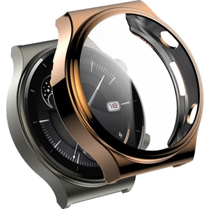 Huawei Watch Gt 2 Pro/klasik/sport Için Temperli Cam Ekran Koruyucu Elektroklokal Tpu Çerçeve Kılıfı (Yurt Dışından)