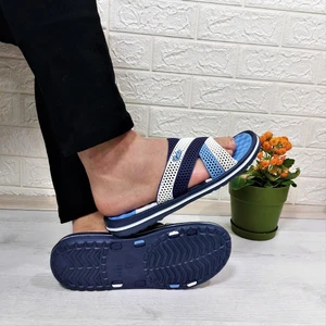 2834-2888 Mavi Masaj Tabanlı Günlük Havuz Plaj Erkek Terlik