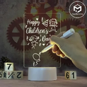 Kalemli Silinen LED Işıklı Mesaj Not Panosu