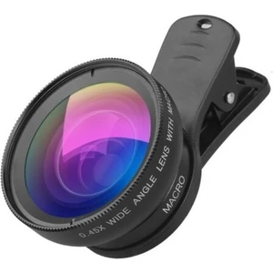 37MM 0.45X Geniş Açı Lens + Makro Lens 2'si 1 Arada Cep Telefonu Lens Kiti
