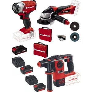 Te-Ag 18/115 Acc Aksesuarlı Avuç Taşlama Herocco 18V Kırıcı Delici Te-Cı 18/1 Vidalama 2X4.0+2.5AH Akülü Set