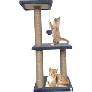 İki Katlı Kedi Tırmalaması Büyük Tırmalama Tahtası Antrasit