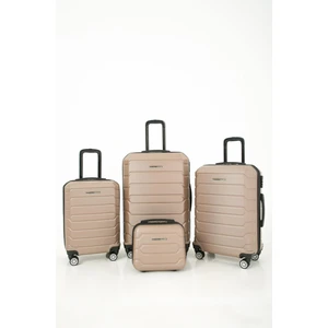 Abs Kabin Orta Büyük Ve Makyaj Boy 4'lü Travel Valiz Bavul Seti