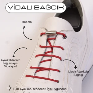 100CM Akıllı Vidalı Ayakkabı Bağcığı