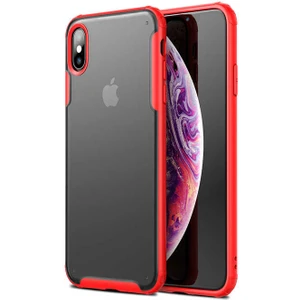 Heptek İletişim Apple  iPhone Xs Max 6.5 Kılıf Köşe Korumalı Arkası Mat Buzlu Sert Kapak (Volks)