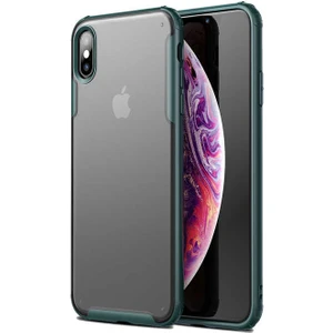 Heptek İletişim Apple  iPhone Xs Max 6.5 Kılıf Köşe Korumalı Arkası Mat Buzlu Sert Kapak (Volks)