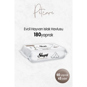 Petcare Evcil Hayvan Islak Havlusu 60'Lı X 3 Adet
