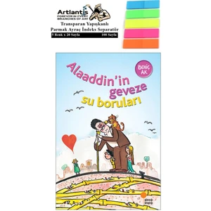 Alladdinin Geveze Su Boruları Behiç Ak 75 1 Adet Fosforlu Transparan Kitap + Ayraç - Sevim Ak
