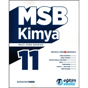 Eğitim Vadisi Yayınları 11.Sınıf Kimya MSB (Multi Soru Bankası)