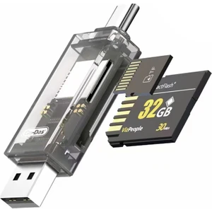 Go Des GD-DK006 Type-C ve Usb-A Çıkışlı 4 In 1 Otg Hafıza Kart Okuyucu Sd-Micro Sd