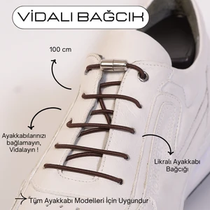 100CM Akıllı Vidalı Ayakkabı Bağcığı
