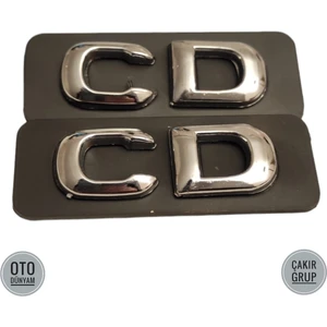 Opel CD Yazısı Astra G ve Astra F Kasa Için CD Yazısı Arması - 2 Adet Fiyatıdır