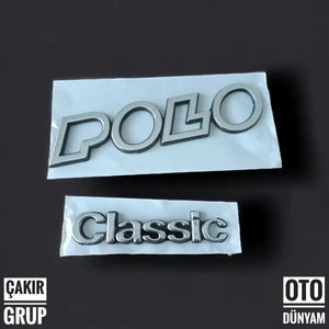 Volkswagen Polo Bagaj Yazısı Classic Yazı 2 Li Takım Volkswagen "polo Classic" Bagaj Yazısı