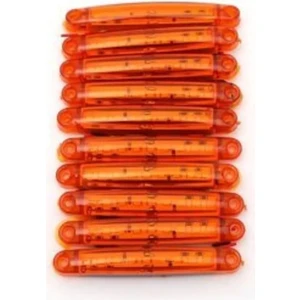 10 Adet 9 Ledli Parmak LED Lamba Sarı 12V-24V