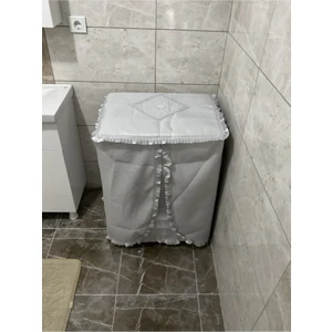 Çalışkan Çeyiz Evi Çamaşır Makinesi Örtüsü Gri
