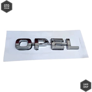 Çakır Grup Opel Arka Bagaj Kapağı Opel Yazısı Krom Opel Vectra B, Astra G, Zafira A, Tigra A, Corsa B