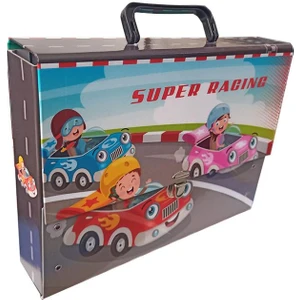 Saplı Klasör Erkek Figürlü 1 Adet Kulplu Klasör 32X24X7 cm Okul Öğrenci Klasörü Saplı Çanta Saplı Dosya
