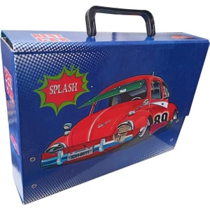 Saplı Klasör Erkek Figürlü 1 Adet Kulplu Klasör 32X24X7 cm Okul Öğrenci Klasörü Saplı Çanta Saplı Dosya