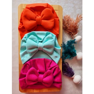 Seher Bebe Butik Bebek Kaşkorse Bone & Bere 3'lü Set