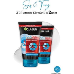 Kömür 3' Ü 1 Arada Saf & Temiz 150 ml x 2 Adet