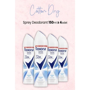 Kadın Sprey Deodorant Cotton Dry 150 ml x 4 Adet