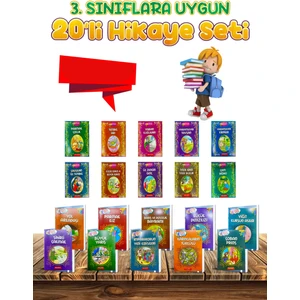 3. Sınıflara Uygun Öğretmen Tavsiyeli Okumayı Sevdiren Tembel Arı 20'Li Hikaye Seti